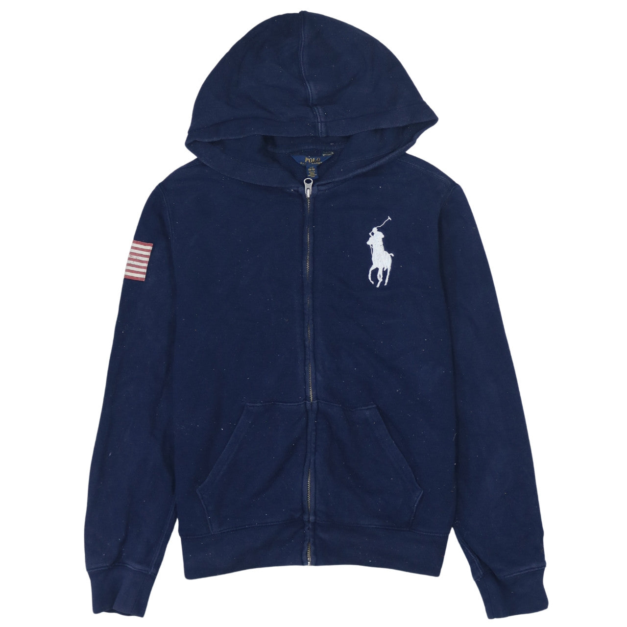 Ralph Lauren Big Pony + Backprint Zip Hoodie (S)
