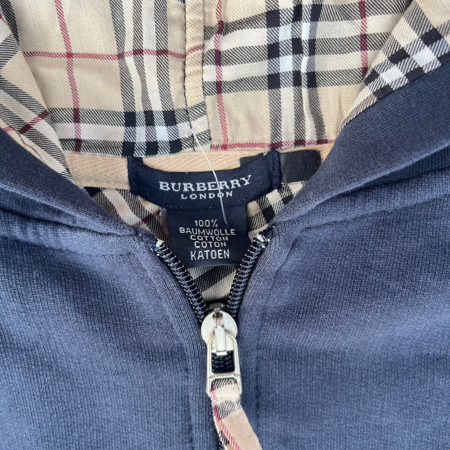 Gilet à capuche entièrement zippé Burberry (L)