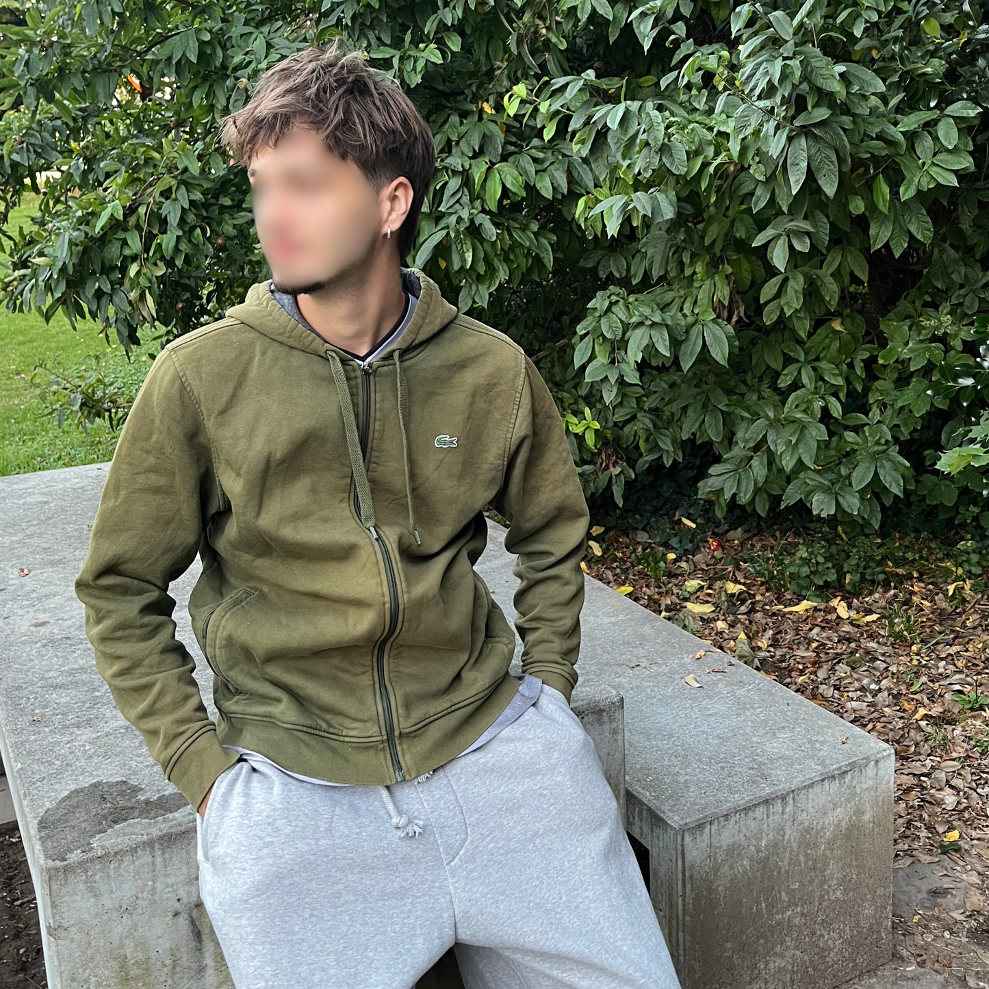 Lacoste Zip Hoodie (L)