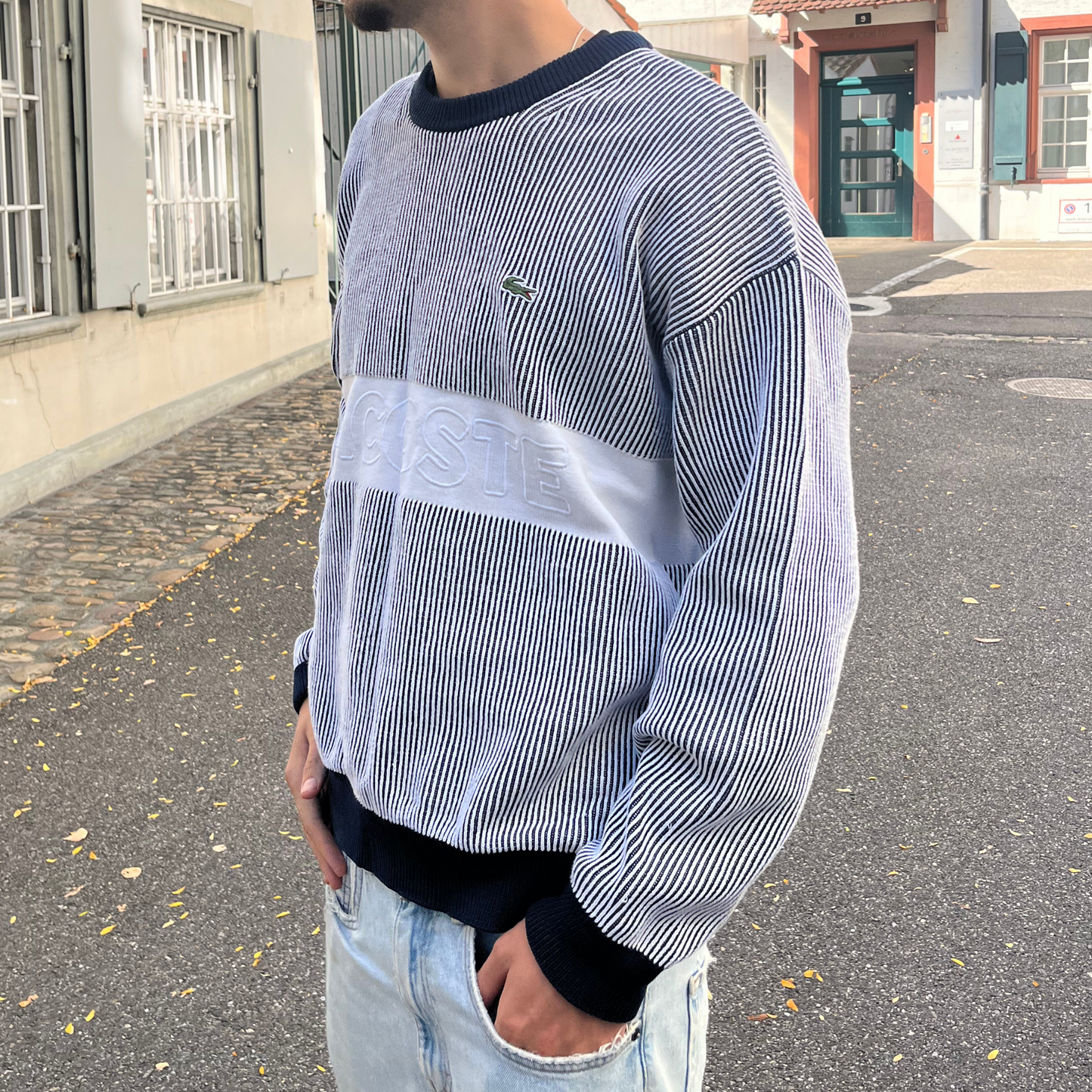 Lacoste Spellout Knit Sweater (L)
