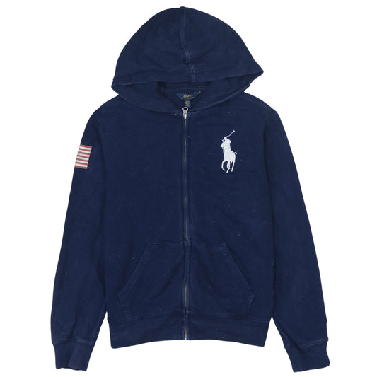 Ralph Lauren Big Pony + Backprint Zip Hoodie (S)